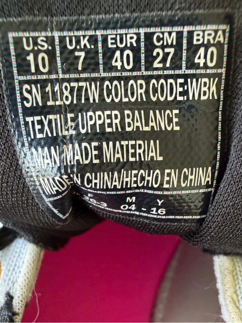 SKECHERS Knit Athletic Sneakers Memory Foam Walking Shoes 11877W Black White 10 - Picture 13 of 16